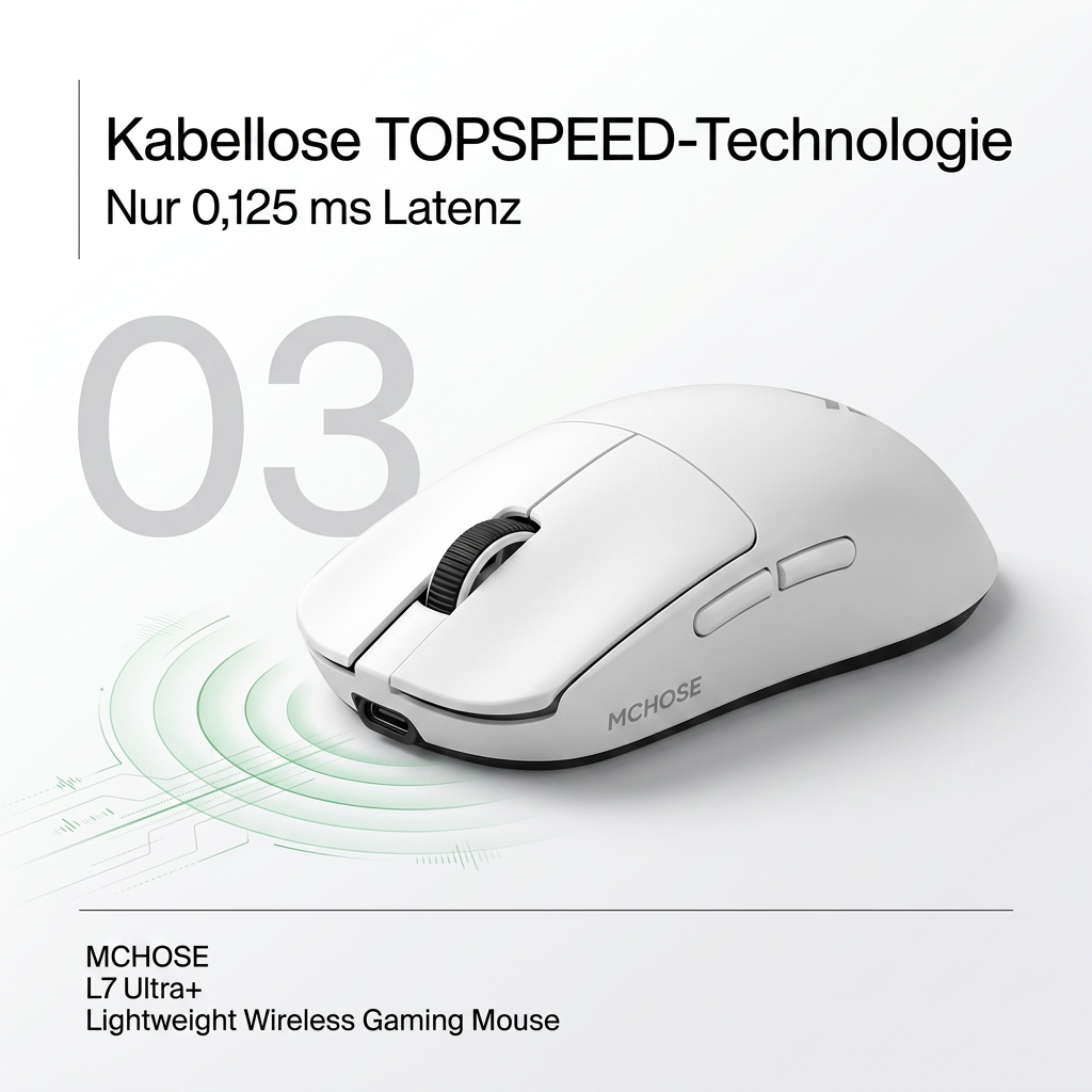 MCHOSE L7 Ultra+ Wireless Gaming Mouse