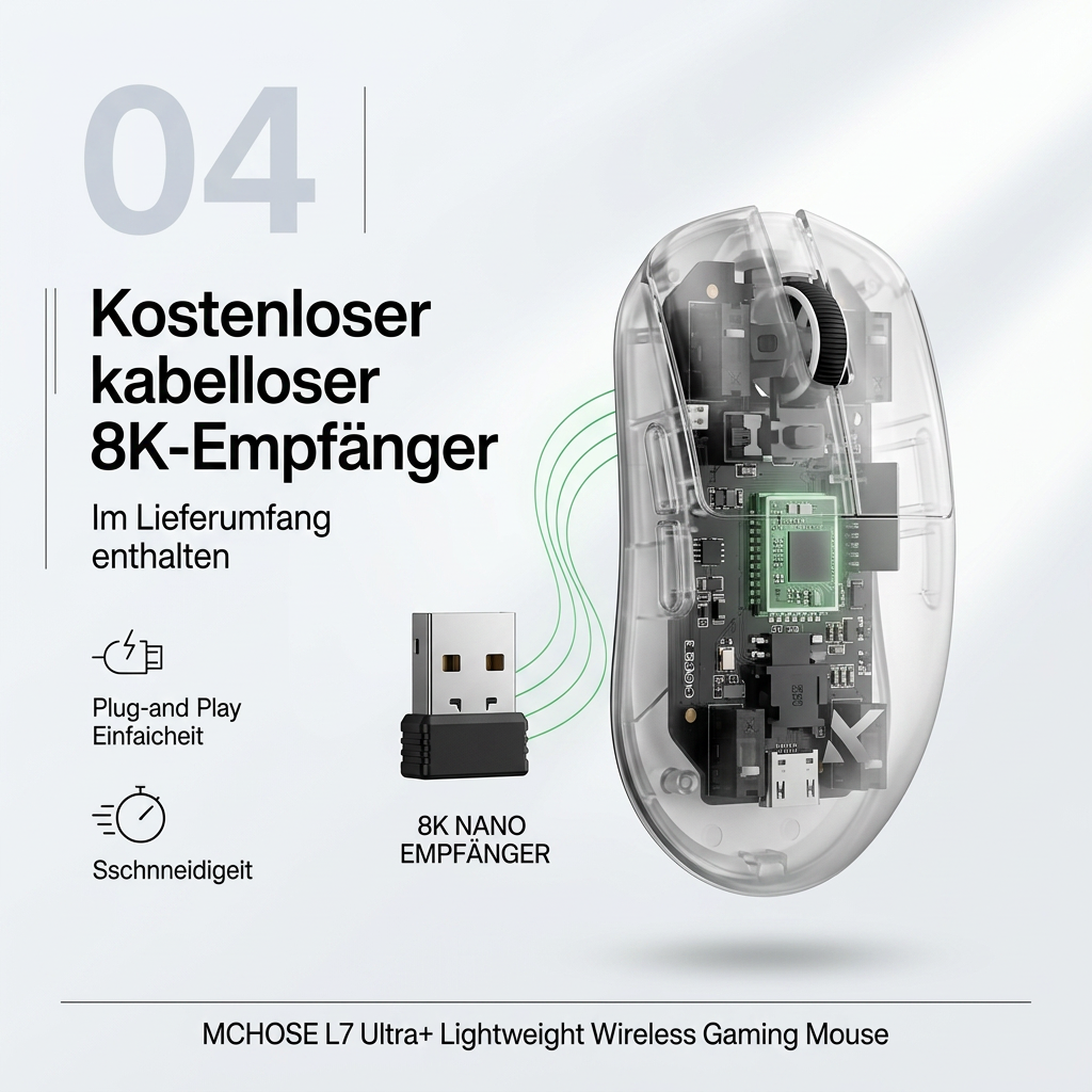 MCHOSE L7 Ultra+ Wireless Gaming Mouse