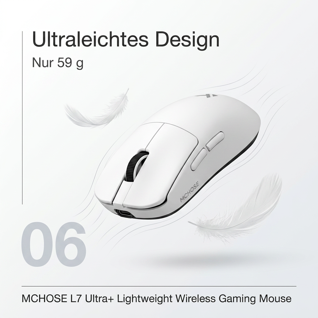 MCHOSE L7 Ultra+ Wireless Gaming Mouse