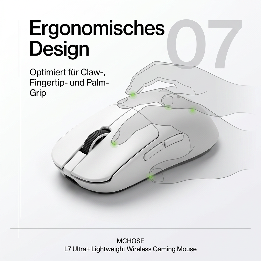 MCHOSE L7 Ultra+ Wireless Gaming Mouse